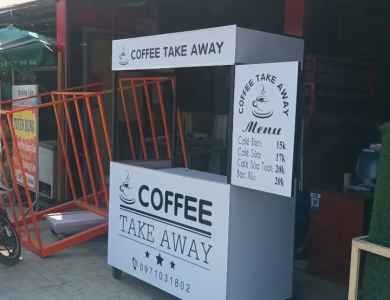 Dán xe đẩy cafe - Coffee Take Away