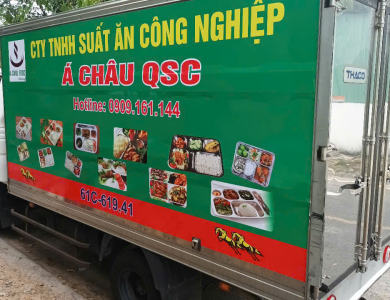 Dán xe - CTy TNHH Suất Ăn Công Nghiệp Á Châu QSC