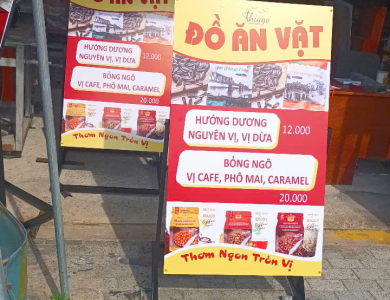 Bảng hiệu - ĐỒ ĂN VẶT 